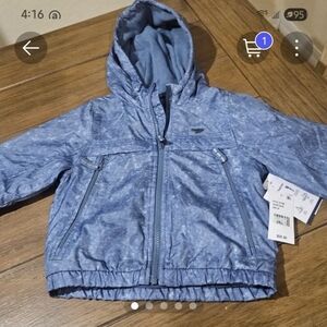 OshKosh B'gosh Boys or girl Sporty Bomber Jacket with Fleece Hood and Lining